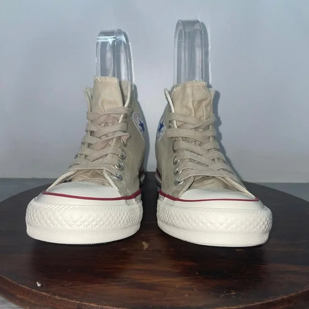 Converse Chuck Taylor All Star Womens Size 5 Beige White Athletic Shoes Sneakers